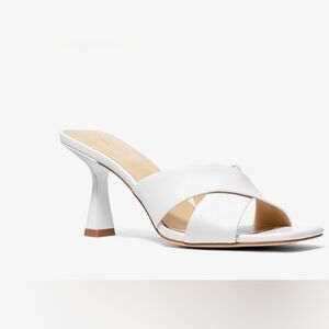 New Michael Kors Clara Leather Mule Size 8.5 M $125